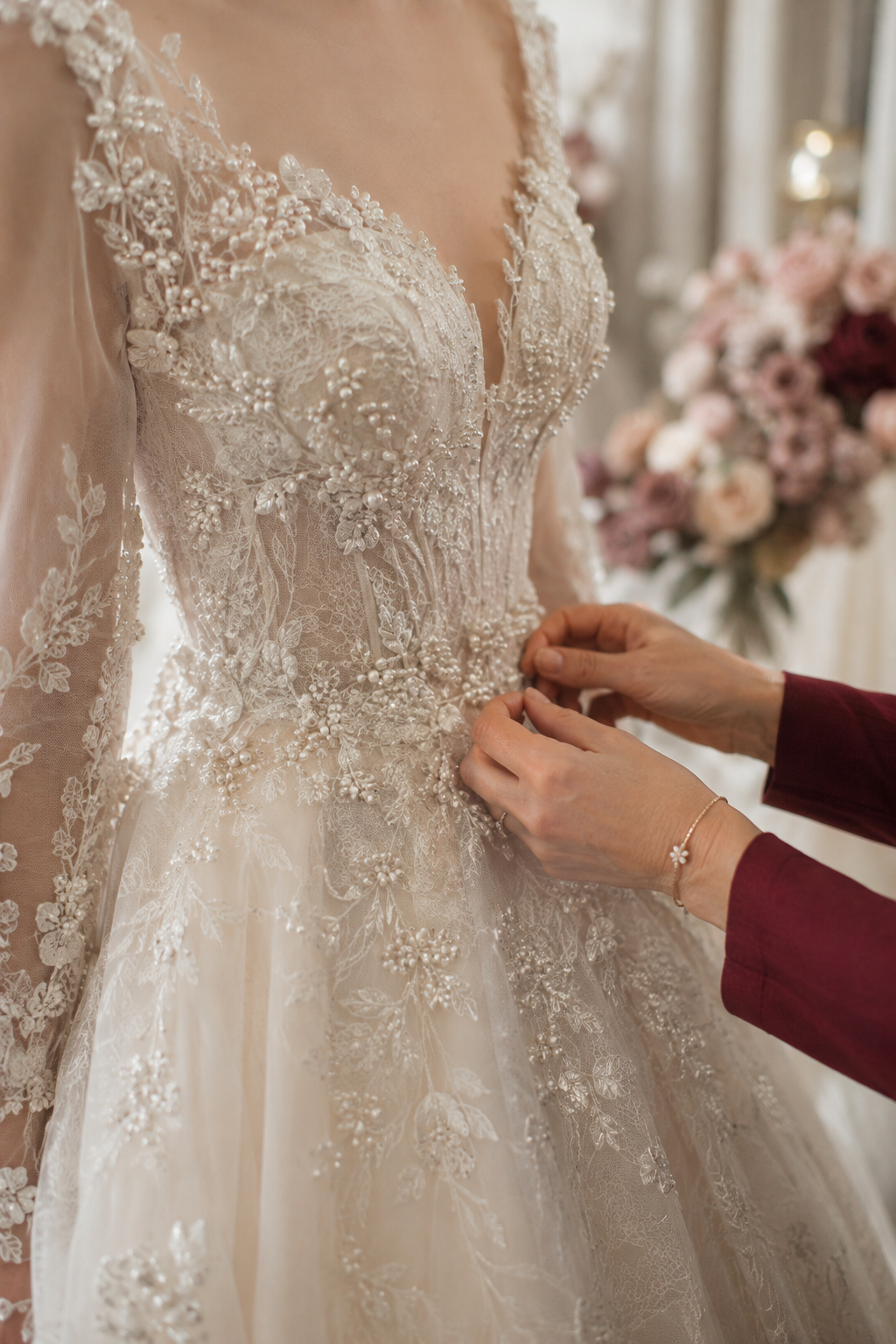 Detail kain bridal